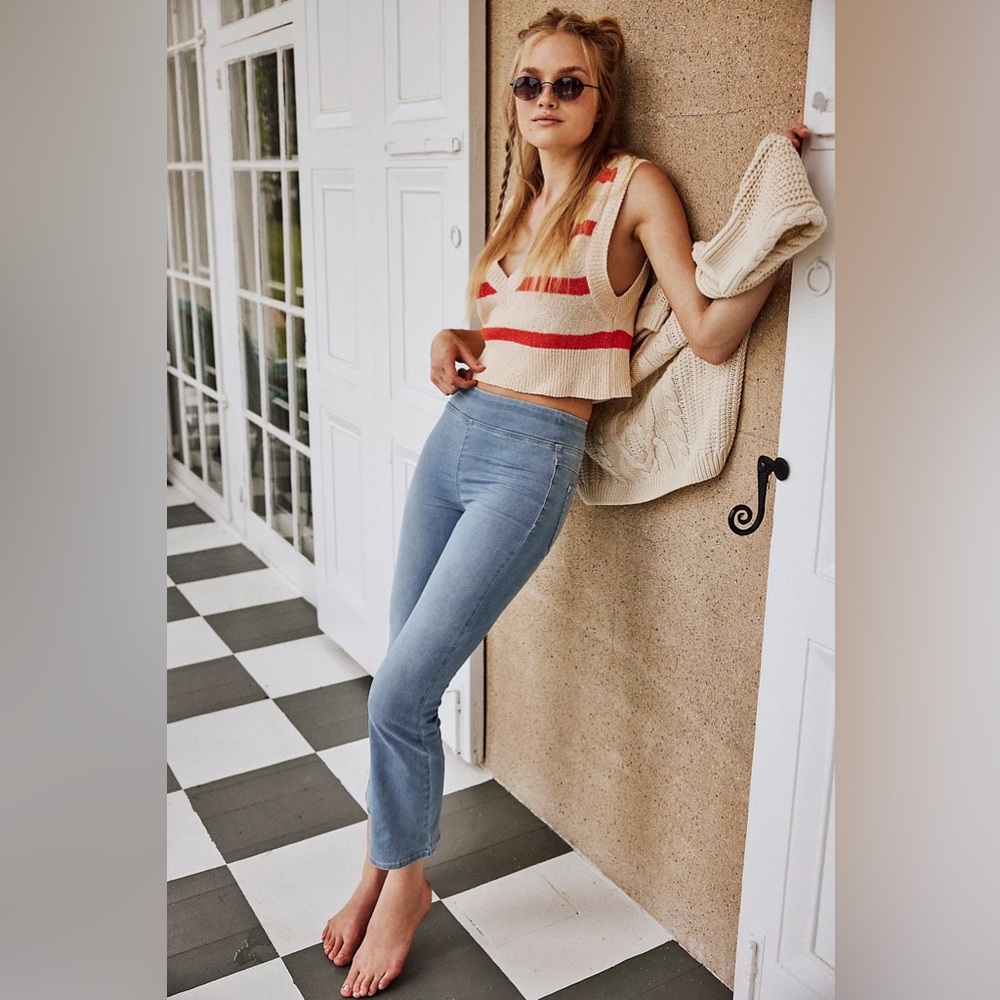 Free People | We The Free – In My Feelings Cropped Jeans – Light Wash – Sz S